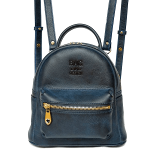 กระเป๋าเป้หนังแท้ BackPack  ผู้หญิง Angel Blue